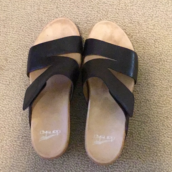 Dansko Lacee Sandals in Dans Black Burnish - Picture 3 of 5